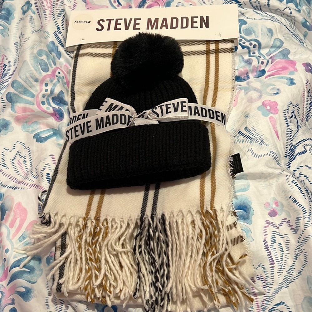 Steve Madden comfy scarf and hat!
